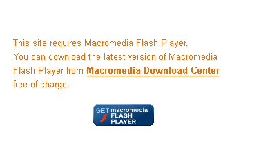 Macromedia Flash Player Required