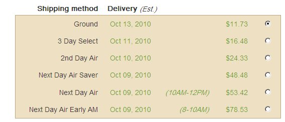shipping-options